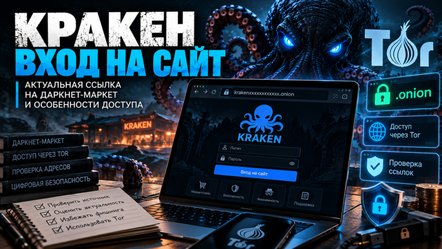 Кракен вход на сайт: актуальная ссылка на даркнет-маркет